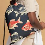 Vintage Fish - Drawstring bag