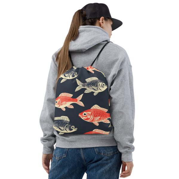 Vintage Fish - Drawstring bag