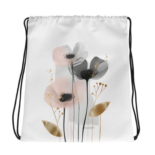 Ethereal Blooms - Flowers #1 Drawstring bag