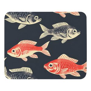 Vintage Fish - Mouse pad