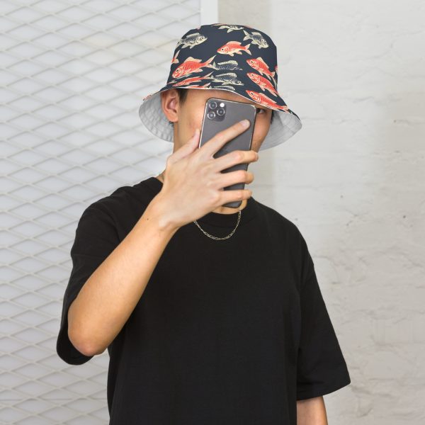 Vintage Fish - Reversible bucket hat