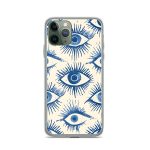 Evil Eyes Painted Wet - Clear Case for iPhone®