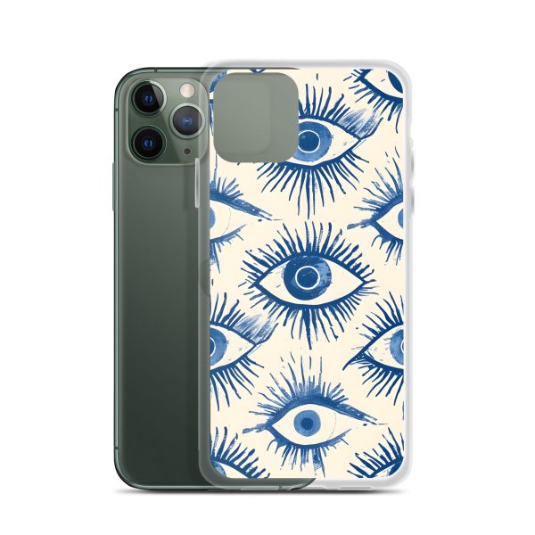 Evil Eyes Painted Wet - Clear Case for iPhone®