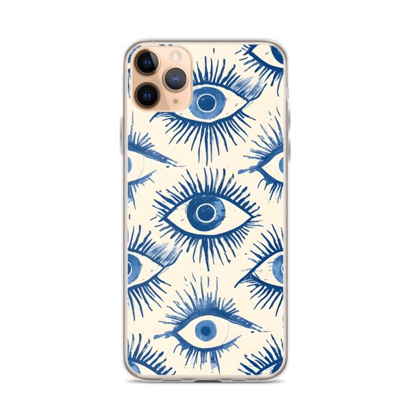 Evil Eyes Painted Wet - Clear Case for iPhone®