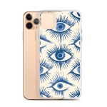 Evil Eyes Painted Wet - Clear Case for iPhone®