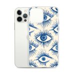 Evil Eyes Painted Wet - Clear Case for iPhone®