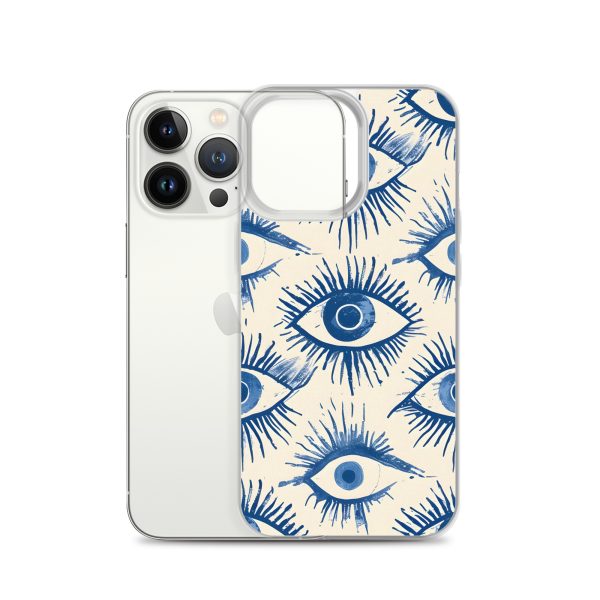 Evil Eyes Painted Wet - Clear Case for iPhone®