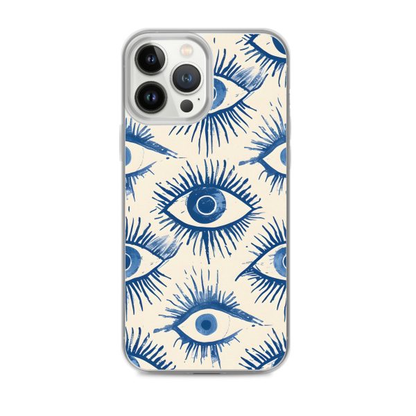 Evil Eyes Painted Wet - Clear Case for iPhone®