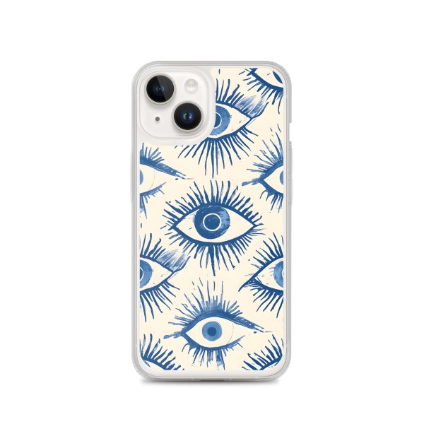 Evil Eyes Painted Wet - Clear Case for iPhone®