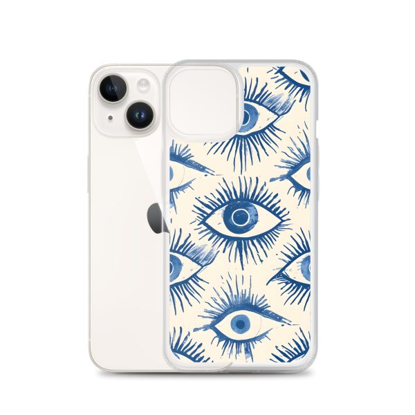 Evil Eyes Painted Wet - Clear Case for iPhone®