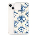 Evil Eyes Painted Wet - Clear Case for iPhone®