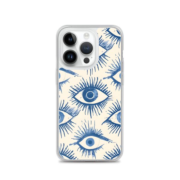 Evil Eyes Painted Wet - Clear Case for iPhone®