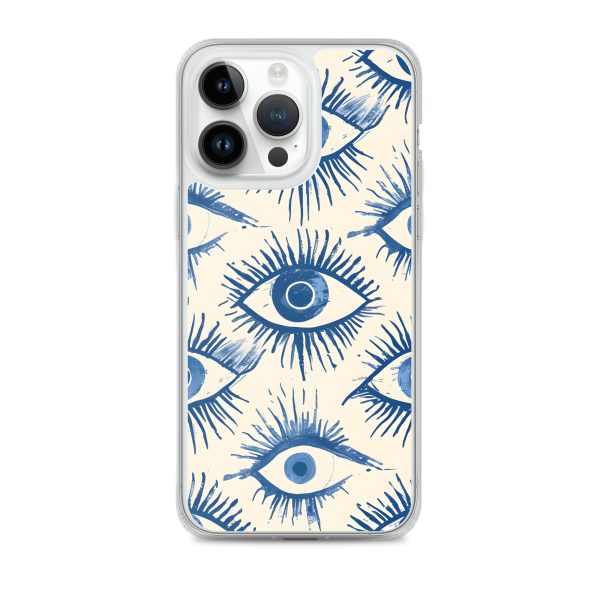 Evil Eyes Painted Wet - Clear Case for iPhone®