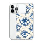 Evil Eyes Painted Wet - Clear Case for iPhone®