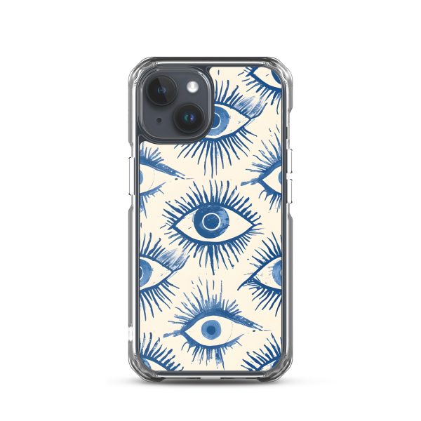 Evil Eyes Painted Wet - Clear Case for iPhone®