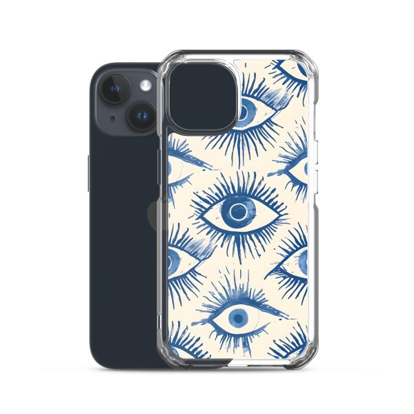 Evil Eyes Painted Wet - Clear Case for iPhone®