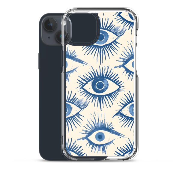 Evil Eyes Painted Wet - Clear Case for iPhone®