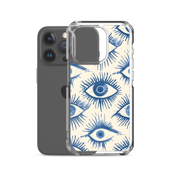 Evil Eyes Painted Wet - Clear Case for iPhone®