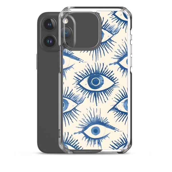 Evil Eyes Painted Wet - Clear Case for iPhone®