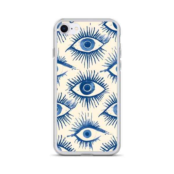 Evil Eyes Painted Wet - Clear Case for iPhone®