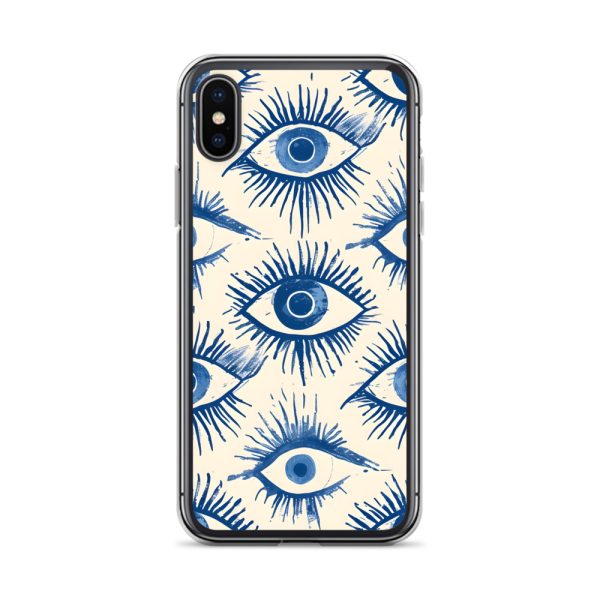 Evil Eyes Painted Wet - Clear Case for iPhone®