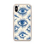 Evil Eyes Painted Wet - Clear Case for iPhone®