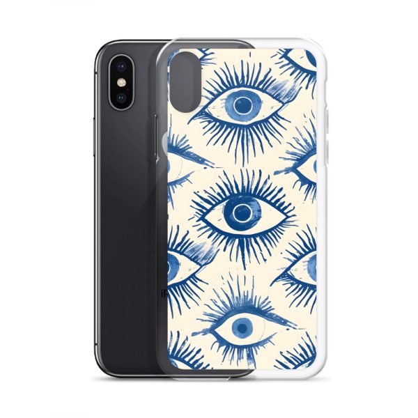 Evil Eyes Painted Wet - Clear Case for iPhone®