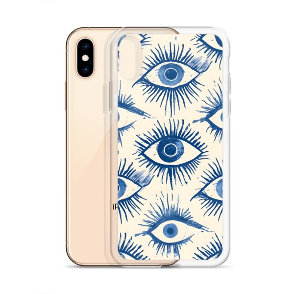 Evil Eyes Painted Wet - Clear Case for iPhone®