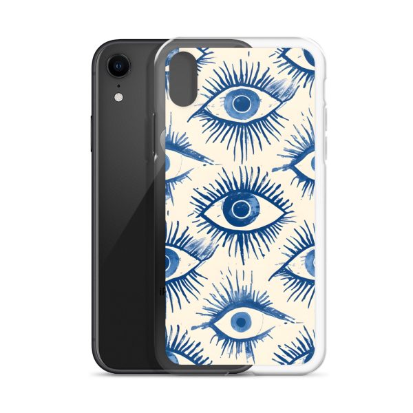 Evil Eyes Painted Wet - Clear Case for iPhone®