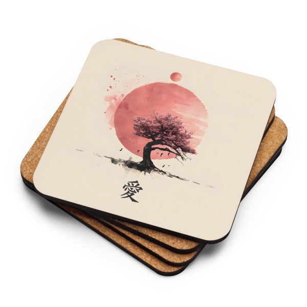 Sakura Dreamscape - Cork-back coaster