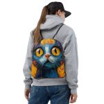 Curious Kitty - Drawstring bag