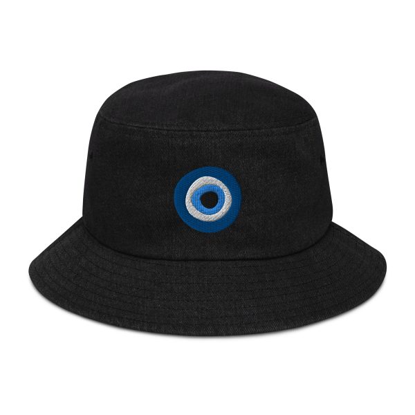 Unveiling the Ancient Evil Eye - Denim bucket hat