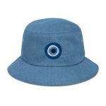 Unveiling the Ancient Evil Eye - Denim bucket hat