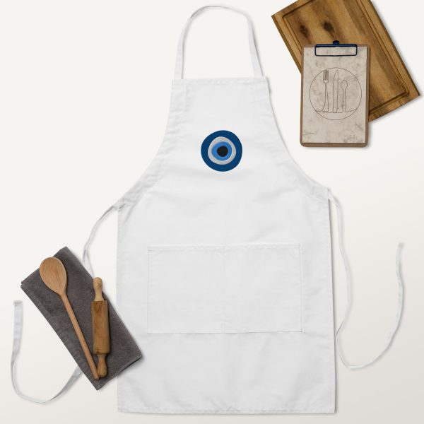 Unveiling the Ancient Evil Eye - Embroidered Apron