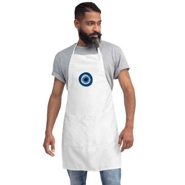 Unveiling the Ancient Evil Eye - Embroidered Apron