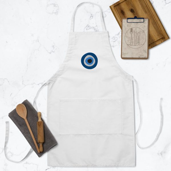 Unveiling the Ancient Evil Eye - Embroidered Apron