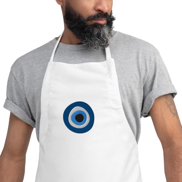 Unveiling the Ancient Evil Eye - Embroidered Apron