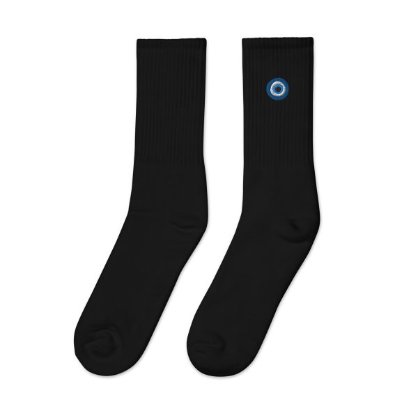 Unveiling the Ancient Evil Eye - Embroidered socks