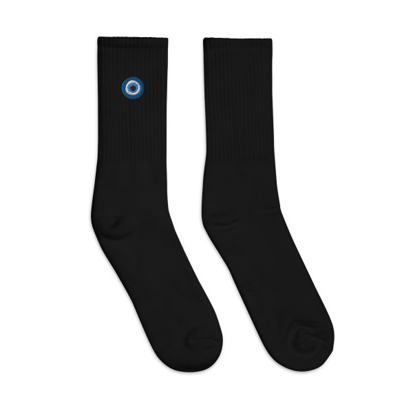 Unveiling the Ancient Evil Eye - Embroidered socks