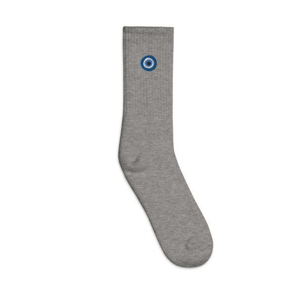 Unveiling the Ancient Evil Eye - Embroidered socks