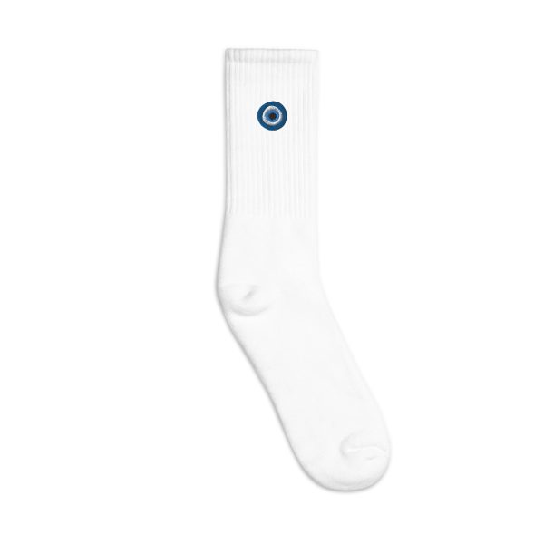 Unveiling the Ancient Evil Eye - Embroidered socks