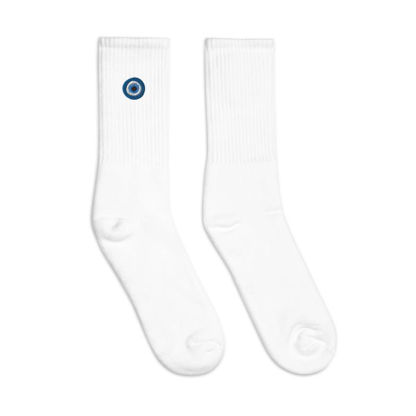 Unveiling the Ancient Evil Eye - Embroidered socks