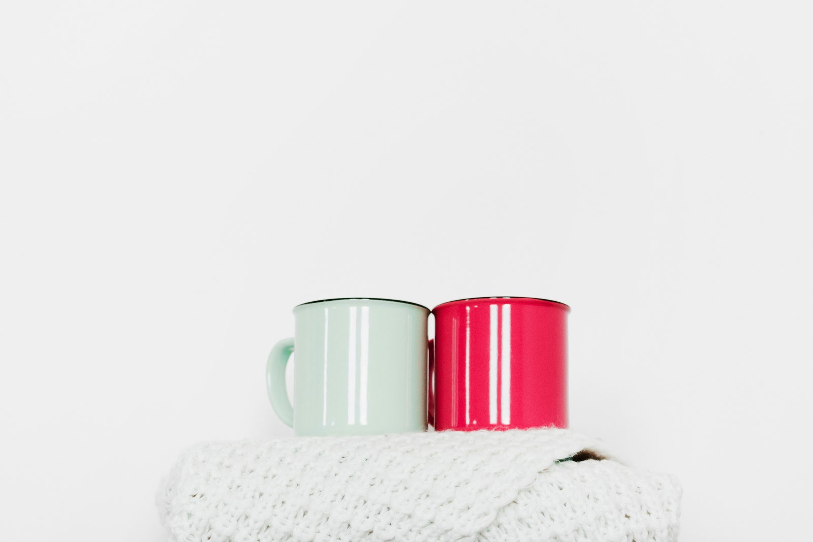 2 Enamel Mugs