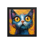 Curious Kitty - Framed poster