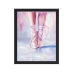 Ballerina's Pointe - Matte Paper Framed Poster