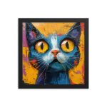 Curious Kitty - Framed poster