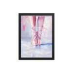 Ballerina's Pointe - Matte Paper Framed Poster