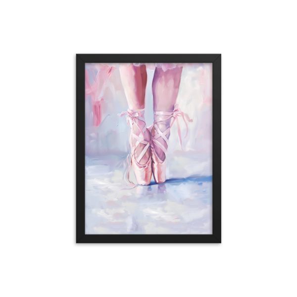 Ballerina's Pointe - Matte Paper Framed Poster