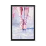 Ballerina's Pointe - Matte Paper Framed Poster