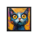 Curious Kitty - Framed poster